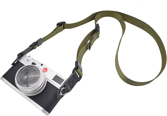 Symuitrc Camera Strap, Quick Release Adjustable Camera Neck Shoulder Sling Strap for Mirrorless and DSLR Cameras Green