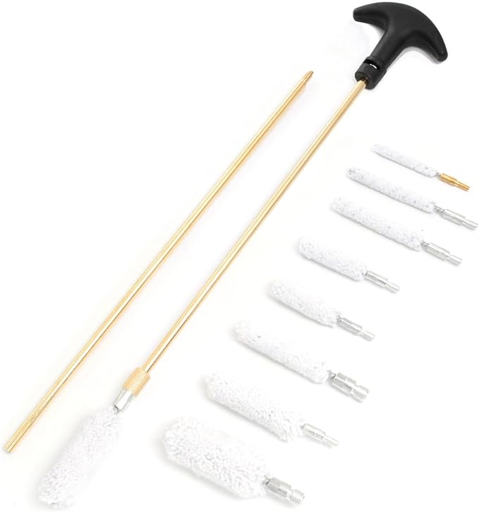 Universal Cleaning Kit for All Guns - Brushes for Pistol, Handgun, Shotgun, Rifle - Elite Brass Rods and Accessories for Men