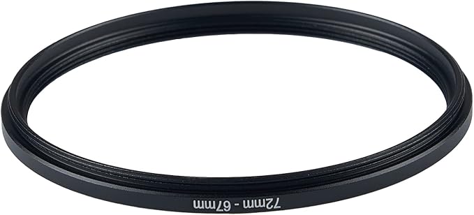 72mm to 67mm Step-Down Rings Filter Adapter for All Brands UV ND CPL Metal Step-Down Rings Adapter Filter