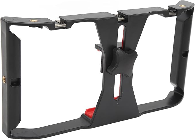 Phone Rig Stabilizer Professional Mobile Phone Handheld Rabbit Cage Universal Video Rig Aluminum Alloy Anti Shake Handle for Live Streaming Video Recording Portrait