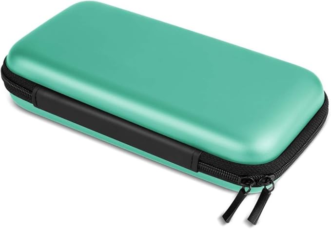 iMangoo Travel Essentials Electronics Organizer Charger Case Portable Dual Zipper Shockproof Pouch Tech Purse Cord Cable Pouches Power Bank Storage Accessories Bag for Women Men,6.5x3.2x1 Mint