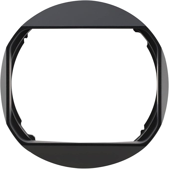 Haoge Lens Hood Metal Square Bayonet for Fujifilm Fuji Fujinon XF 18mm F1.4 R LM WR Lens with Metal Front Cap Kit, Replaces Fuji xf18mmf/1.4 Lens Hood LH-XF18 on Camera X-T4 X-S10 X-T30 XE4