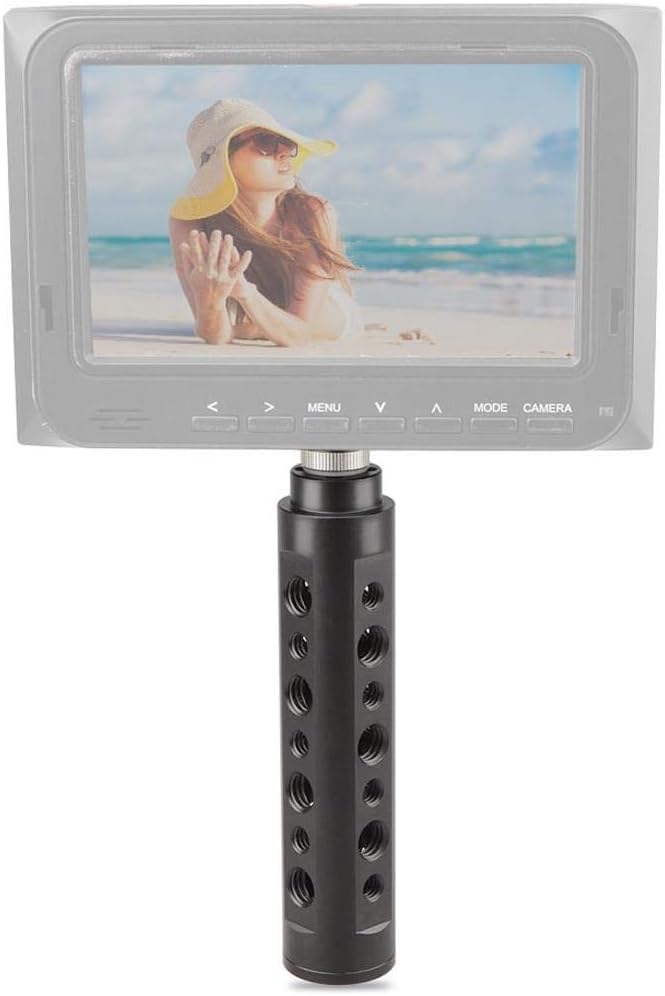 CAMVATE Aluminum Alloy Camera Handle Grip (Black) DSLR Stabilizer Light Mount for Camera Accessory Mount - 0967