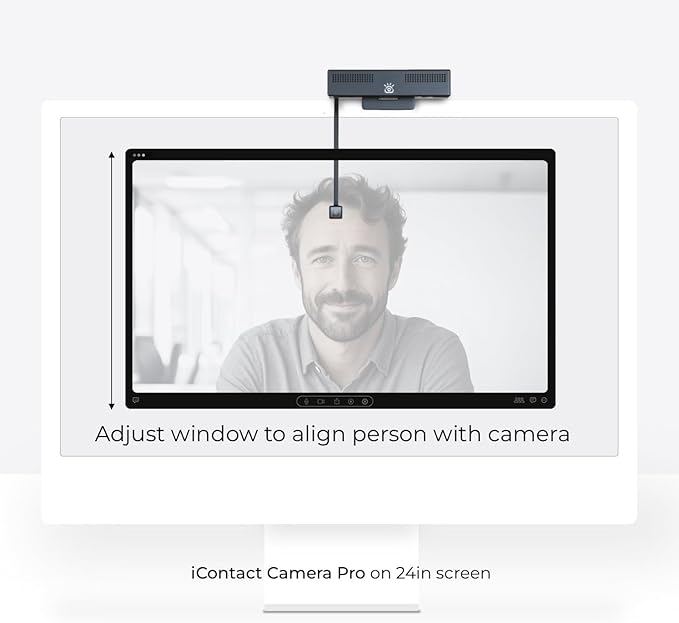 Pro - HD 4K Webcam with Eye Contact, Noise Cancelling Mic, Plug and Play USB for Mac and PC, Zoom Webcam for Conferencing and Video Calling (Pro Camera)