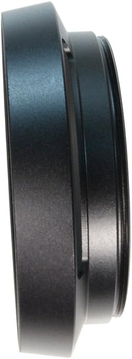 39mm Pro Angle Vented Metal Lens Hood Sun Shade Compatible with Leica/Contax Zeiss/Voigtlander/Panasonic Lumix/Fujifilm/Olympus/Nikon/Canon/Sony/Pentax/Samsung/Sigma Cameras w/ 52mm lens cap