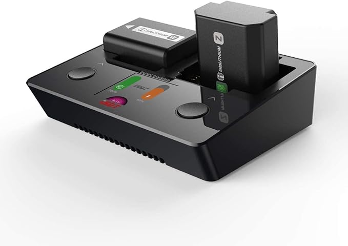 ISDT NP2 NP-FZ100 NP-FW50 NP-BX1 Battery Charger Max 25W Type-C Input, 90 Mins Full Charge for Sony A9 A7III A7RIII / Various Cameras Batteries Cyber-Shot DSC-RX100/RX100 V,HDR-CX405