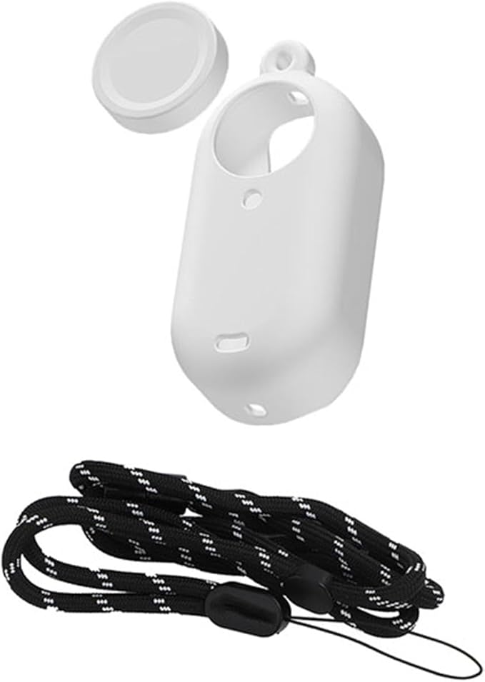 LICHIFIT Silicone Protective Case Set for Insta360 GO 3 Action Camera Housing Soft Shell Cover Skin + Lens Cap + Neck Strap Lanyard Accessories