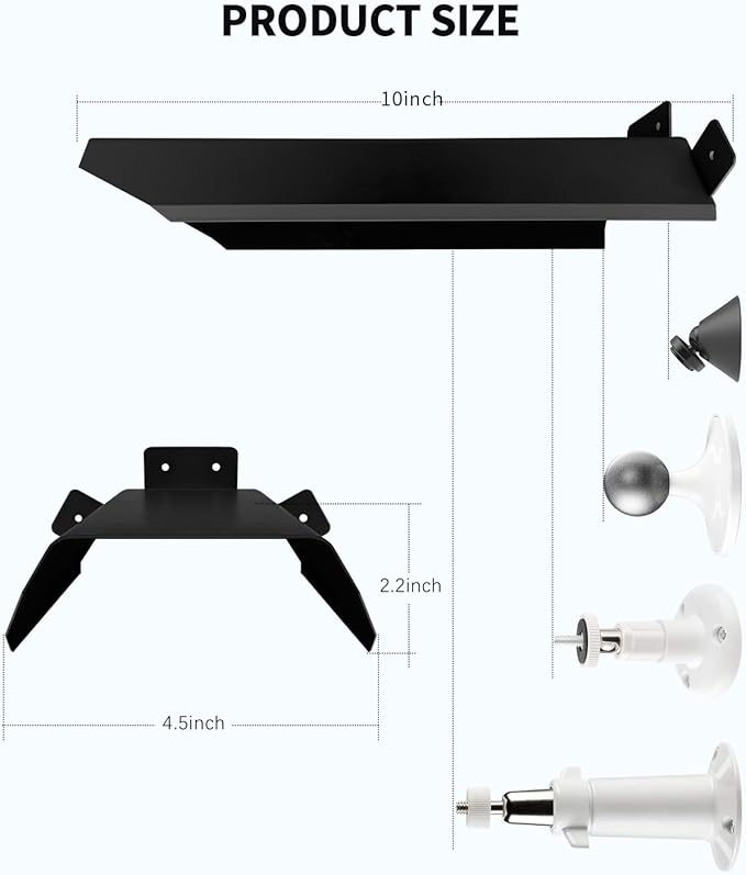 Universal Sun Rain Shade Camera Cover Shield, Protective Roof for Outdoor/Indoor Security Cameras, Metal Case for Dome/Bullet Cams