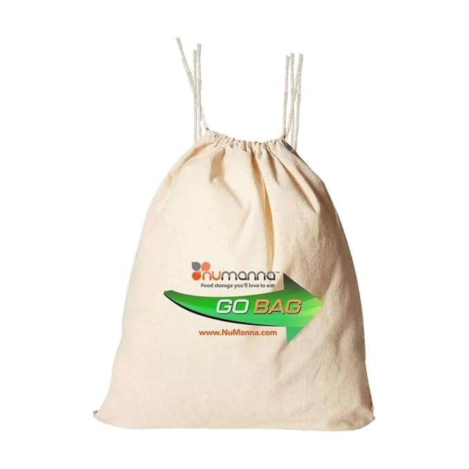 Numanna Go Bag Option 2 Emergency Food 38 Servings Includes Mac n Cheese, Pasta Alfredo, Pasta Primavera, Creamy Vegetable & Rice Soup, Cheddar Broccoli Soup 4-5 Days of Survival & Camping Meals