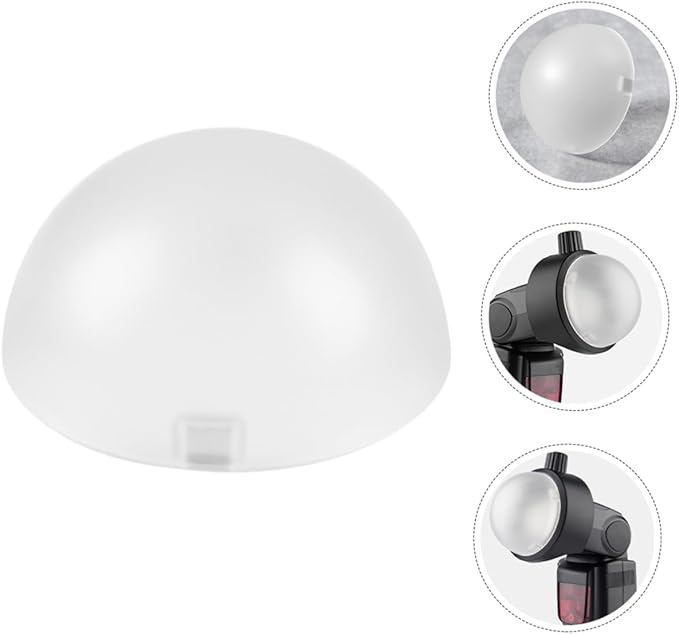 Angoily Photography Flash Dome Diffuser Soft Light for Enhanced Easy Installation for Camera Flash for Studio and Outdoor Use