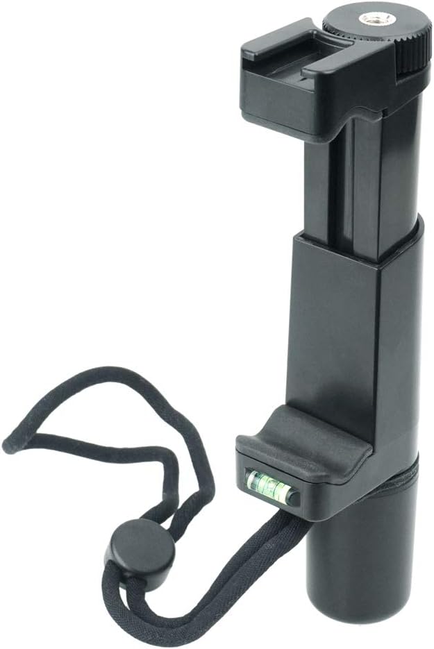 PhotoTrust F-Mount Pro Smartphone Video Grip Handle Rig Filmmaker Grip+Wrist Strap, Tripod Mount Adapter/Cold Shoe Mount Compatible with iPhone Samsung HTC LG Google Android Photographers