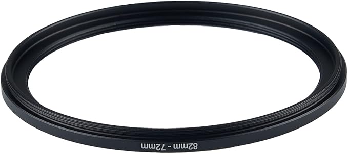 82mm to 72mm Step-Down Rings Filter Adapter for All Brands UV ND CPL Metal Step-Down Rings Adapter Filter