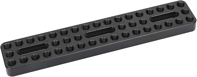 CAMVATE Camera Baseplate Extension Long Cheese Plate with Multiple 1/4"-20 Thread Holes for DLSR Camera DIY Setup - 3037