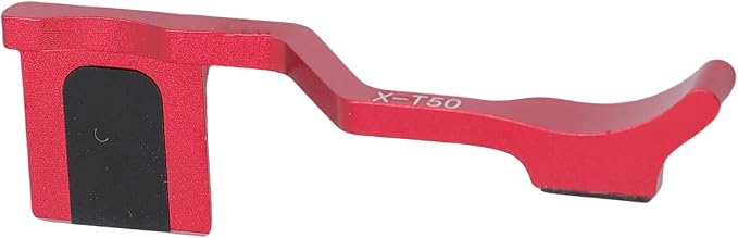 Yunir X T50 Thumb Up Grip for Fuji X T50 Camera Only,Aluminum Alloy Metal Thumb Grip with Hot Shoe Cover Protector Thumb Rest Support Holder,Not Affect The Use of XT50 Camera Buttons (Red)
