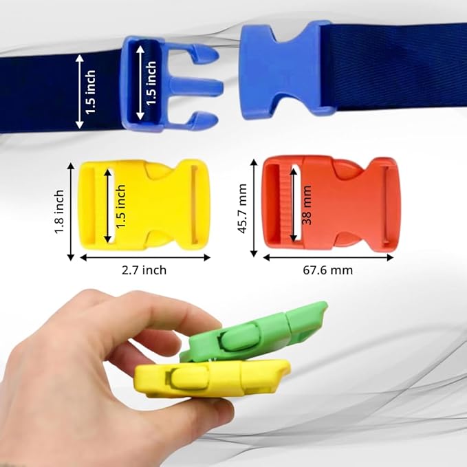 Buckles for Straps Set of 4 Pcs Plastic Buckle Clip Quick Side Release Plastic Fastener