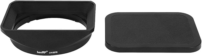 Haoge LH-S27B Bayonet Square Metal Lens Hood Shade with Cap for Sony Vario-Tessar T FE 24-70mm F4 ZA OSS SEL2470Z Lens
