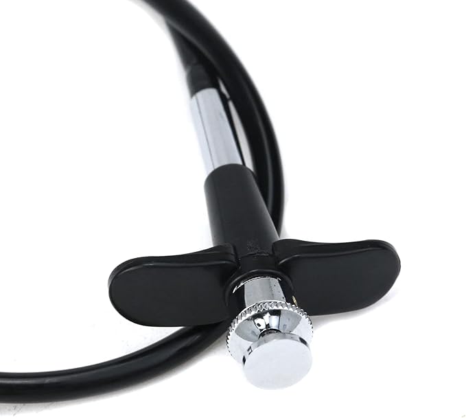 Pastlla 15.7"(40cm) Threaded Release Cable Vibration-Free Black Shutter Release Cable Shutter Release Cable with Bulb-Lock Mechanical Shutter Release Cable