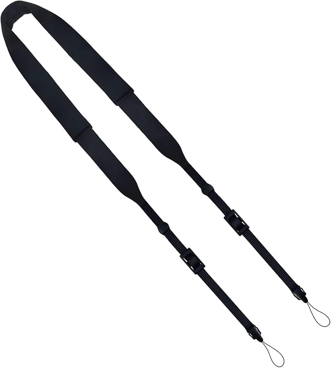 Washable Soft Neoprene Camera Neck Strap (Black)