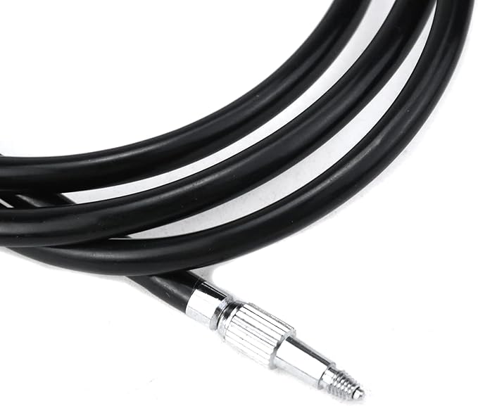 Pastlla 39.4"(100cm) Threaded Release Cable Vibration-Free Black Shutter Release Cable Shutter Release Cable with Bulb-Lock Mechanical Shutter Release Cable