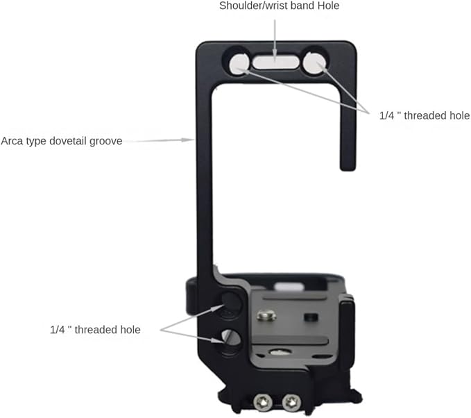 TOPCINE Z6III L Plate Comtatible for Nikon Z6 Mark III L Bracket with Quick Release Arca Plate Vertical & Horizontal Shooting Switch for Nikon Z63 Protection Case Compatible DJI RS4