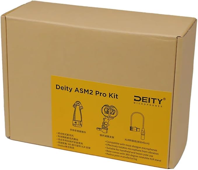 Deity ASM2 Pro Kit of Shotgun Microphone Shock Mount with Built-in XLR Connector Holder