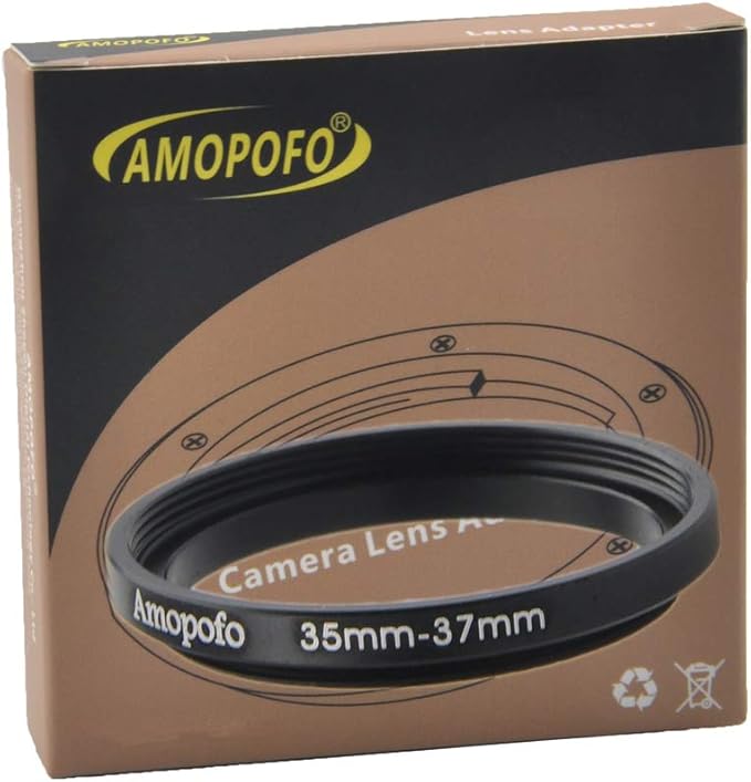 35mm to 37mm Camera Filters Ring Compatible All 35mm Camera Lenses or 37mm UV CPL Filter Accessory,35-37mm Camera Step Up Ring
