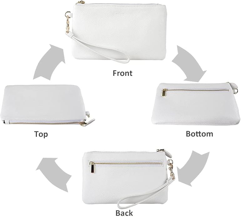 befen Genuine Leather Wristlet Clutch RFID Blocking Bag Cell Phone Wallet Purse Wristlet Wallet Purses and Handbags for Women
