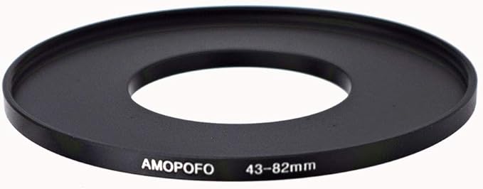 43mm Lens to 82mm Camera Filter Ring Compatible with for All Brands 43mm Lens and 82mm UV,ND,CPL Camera Filter Accessories