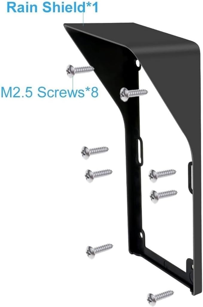 Doorbell Rain Cover Bracket kit Compatible with Video Doorbells 2/3/3Plus/4, Video Doorbell Mounting Plate Bracket Wedge Kit Rainproof and Anti Glare