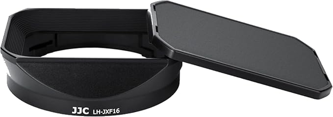 JJC Bayonet Dedicated Metal Lens Hood for Fuji Fujifilm Fujinon Lens XF 16mm F1.4 R WR, Replaces Fuji LH-XF16 Lens Hood (Standard Version with a Hood Cap)
