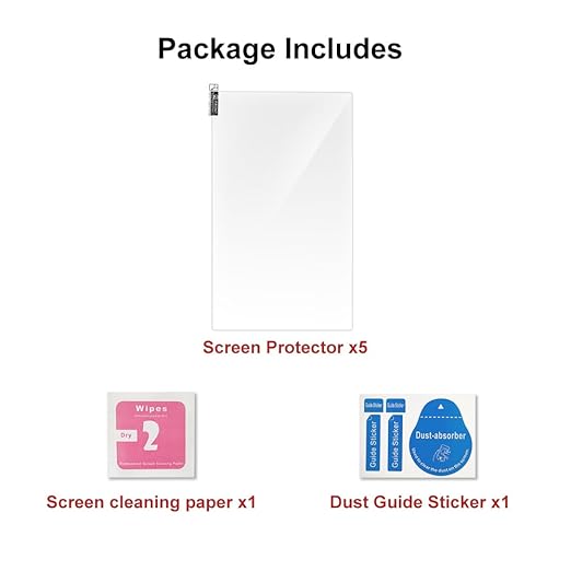 5PCS Screen Protector 9.25 inch For LCD Resin 3D Printers, Protective Film Original LCD Screen Protective Film for Anycubic Photon Mono X 6K, M3 Plus 9.25 inch Mono Resin 3D Printers