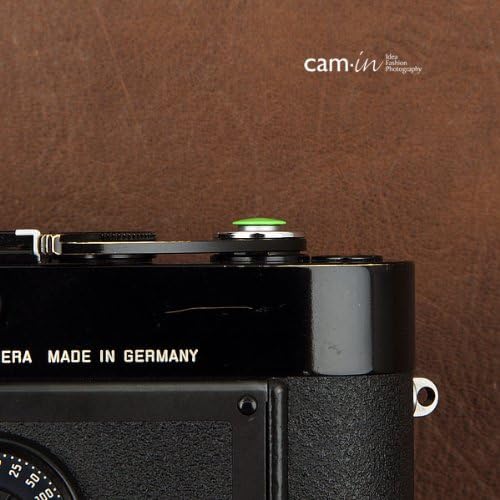 cam-in CAM9073 Soft Shutter Button, Release Button, Ultra-Thin, Convex Surface (Diameter 0.4 inches (9 mm)), Green
