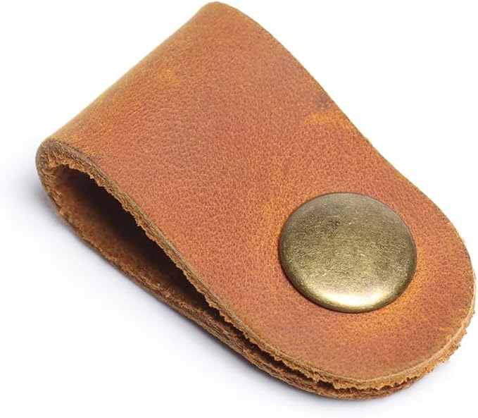 Vintage leather Electronic organizer travel case,cord keeper travel pounch, charger shortage for essentials mouse, adapter, cables,Cable Straps,Earbud case,wrap (Brown leather with band & Organizer)