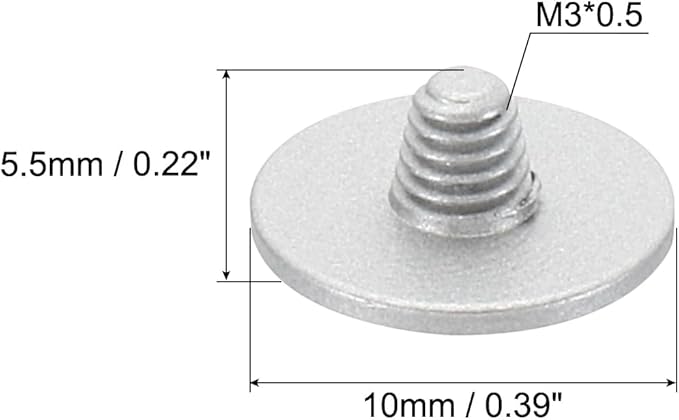 PATIKIL Camera Shutter Button, 3 Pack Soft Shutter Release Button Pure Copper Camera Button Convex Suitable for Nikon for Fujifilm for Leica DSLR/SLR Camera, Silver