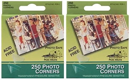 Pioneer Photo Albums PCR1 Photo Corners 250 Count (Pack of 2)