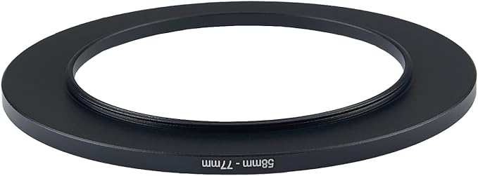 58mm to 77mm Camera Filter Step-Up Ring Adapter - Metal for All Brands UV ND CPL Filters