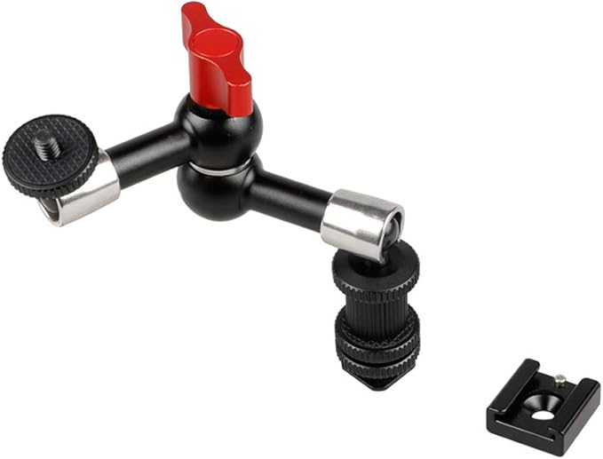CAMVATE 7" Articulating Magic Arm + 1/4" Cold Hot Shot Mount for Camera LED Light Monitor - 1088