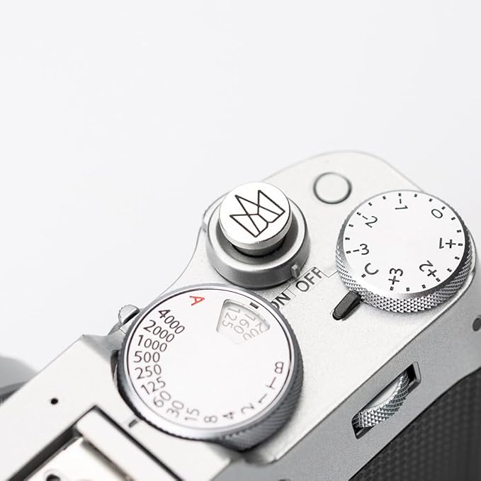 Crown Pattern Camera Metal Shutter Button for Fujiflm X100VI,X100V, X-M5 X-E5 X-Half, for Nikon D750 D610 Z7 Z5 Z6 (Aluminum Alloy-Shutter Decorative Button02)