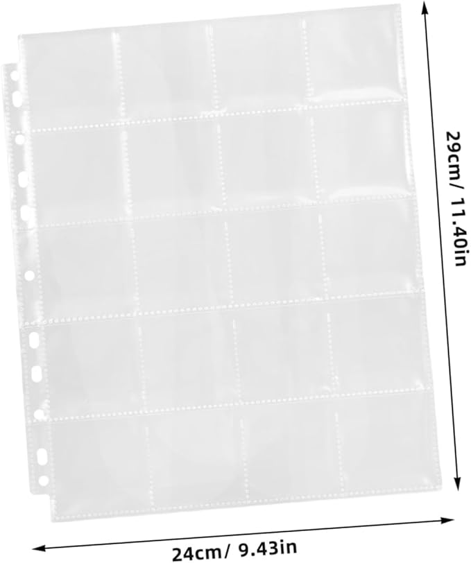 ARTIBETTER 30pcs Acid Negative Film Sleeves for Binder Storage Pages Organized Film Holder for Photographers and Hobbyists Protect Your Negatives
