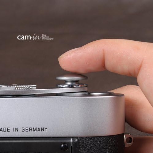 cam-in CAM9029 Soft Shutter Button, Release Button, Big/Convex Surface (Diameter 0.6 inches (16 mm)), Steel Gray