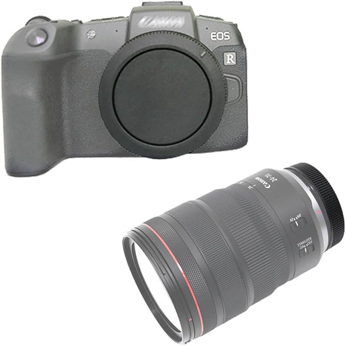 ULBTER Body Cap & Rear Lens Cap Cover for Canon EOS R100 R50 R50V R6 Mark III/II/I EOS R5 II/I EOS R EOS RP EOS R3 EOS R7 R8 EOS R10 More Canon RF Mount Camera with Hot Shoe Cover