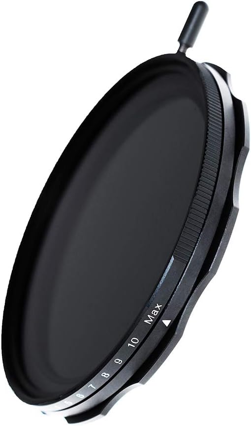 JONGSUN 77mm Variable ND Filter, S-Pro MRC 16 Layers Nano Coatings, More Than 10 Stop ND2-ND1000 Stepless Adjustment Graduated, Lens Cloth Kit,Camera Neutral Density Filter