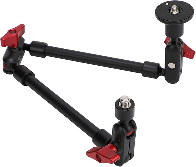 Zunate 22in Magic Arm with Clamp, 360° Adjustable Super Clamp Camera Mount, Long Articulating Arm with Phone Holder, 1/4in 3/8in Thread for Monitor, Microphone, DSLR