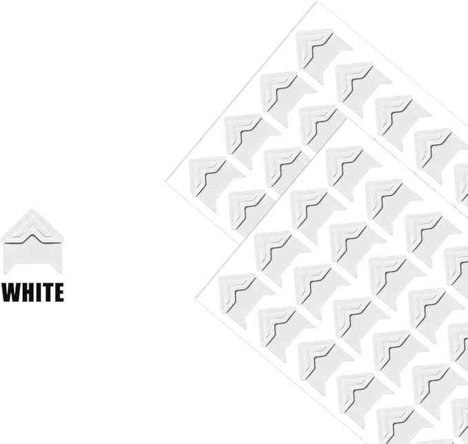 120 Pack Photo Corners Self-Adhesive, Picture Corner Stickers for Scrapbooking, Guestbook, Memory Scrapbook (White)