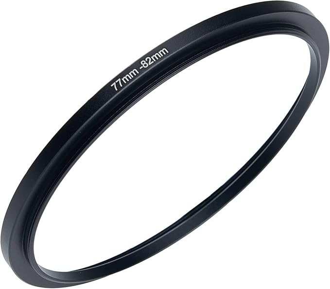 77mm to 82mm Camera Filter Step-Up Ring Adapter - Metal for All Brands UV ND CPL Filter