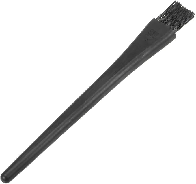 uxcell Antistatic ESD Brush Portable Plastic Handle Nylon Lab Cleaning Brushes for Electronics Keyboard PCB BGA Repair Soldering, 18x14mm Bristles