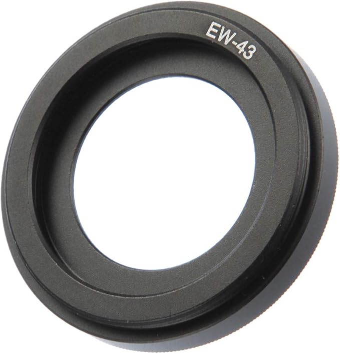 Metal EW-43 Lens Hood for Canon EF-M 22mm F2 STM Lens (Black)