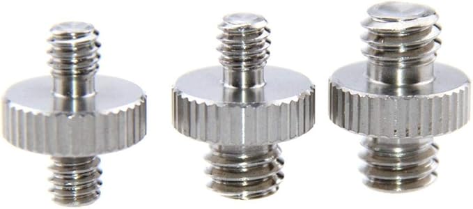 CAMVATE Male to Male Screw Adapter Set for Camera Tripod, 3-Pack