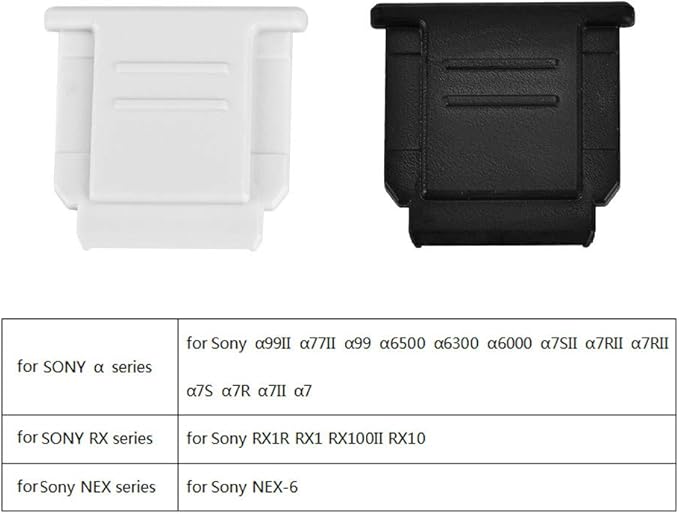 Acouto Camera Hot Shoe Cover for RX1R RX1 RX100II RX10 NEX-6, 2pcs Camera Hot Shoe Cover Hotshoe Protector Cap Replacement Accessories