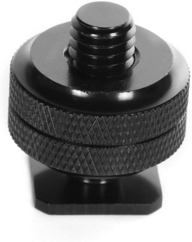 SLOW DOLPHIN 1/4 Inch Hot Shoe Mount Adapter Tripod Screw for DSLR Camera Rig(4Packs)